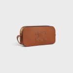 MINI CAMERA SHOULDER BAG CUIR TRIOMPHE IN SMOOTH CALFSKIN TAN - Image 2